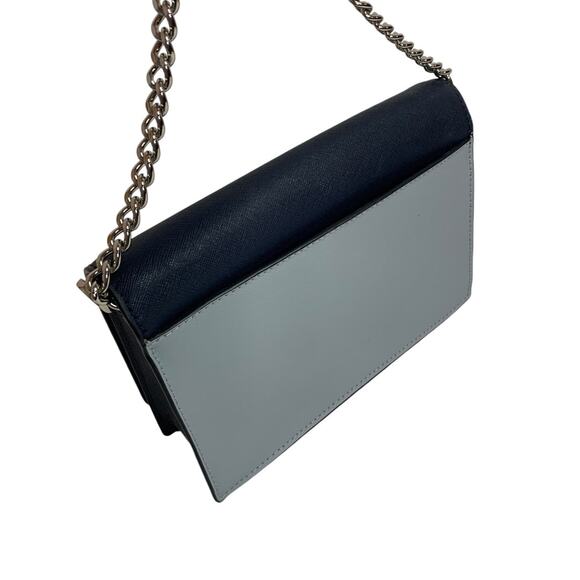 Kate Spade Cameron Converitble Crossbody Navy Blue Gray Saffiano Leather - Picture 2 of 11